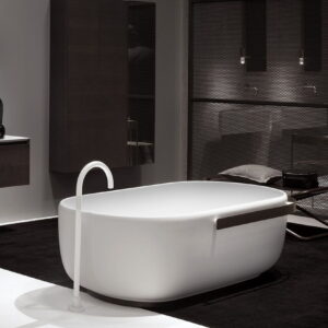 Ванна отдельностоящая Falper Homey 174x82 искусстевнный камень, белая матовая (WD8 DX)