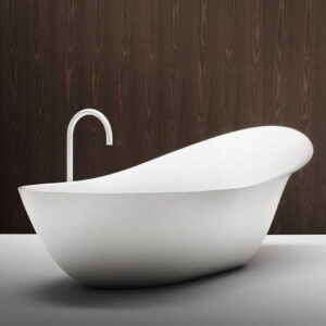 Ванна отдельностоящая Falper Lancetta 190x101 искусстевнный камень, белая матовая (WE1)