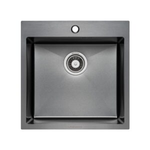 Кухонная мойка GRANADO Galera S201 500x500 врезная, квадратная, черная