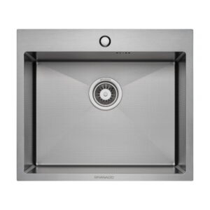 Кухонная мойка GRANADO Villena S304 Honeycomb 580x500 врезная, прямоугольная, сталь