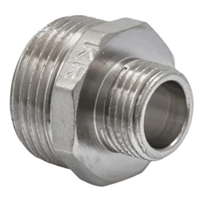 Ниппель латунный Koer KF.N0610 редукционный, 1"x1/2" НН (KF0035)