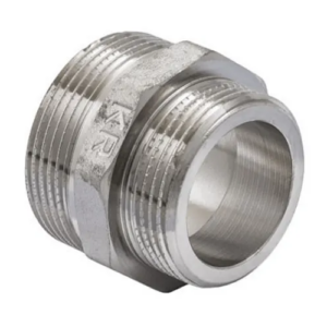 Ниппель латунный Koer KF.N1216 редукционный, 1 1/2"x1 1/4" НН (KF0042)