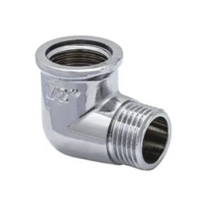 Уголок латунный Koer KF.L06MF.CHR 1/2" НВ, хромированный (KF0127)