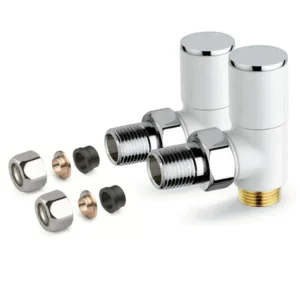 Краны для полотенцесушителей Vero 1/2" термостатический, белый