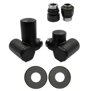 Краны для полотенцесушителей Vario Term Integra M22x1/2" прямой, черный