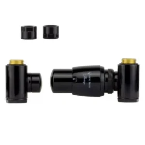 Краны для полотенцесушителей Vario Term Integra M22x1/2" прямой, черный