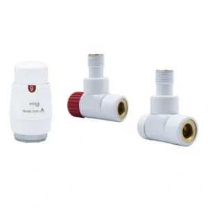 Краны для полотенцесушителей Vario Term Vision M22x1/2" угловой, белый