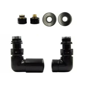 Краны для полотенцесушителей Vario Term Vision угловой, черный