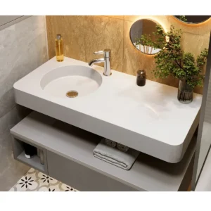 Умывальник накладной Miraggio Loop 1000x450 L прямоугольный, белый