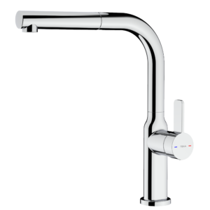 Кухонный смеситель Teka Oval 938 однорычажный, хром (116020018)