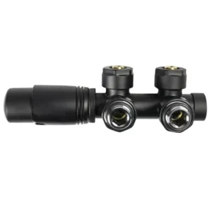 Комплект термостатический Wam Well 1/2” угловой, черный матовый