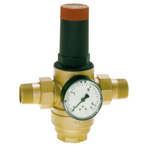 Редуктор давления Resideo (Honeywell) D06FH НН для воды, с матометром, латунь