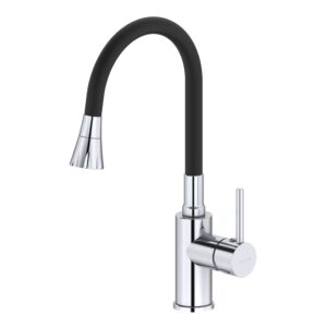 Смеситель для кухни Imprese Argo-S однорычажный, хром/черный (f03409001EC)