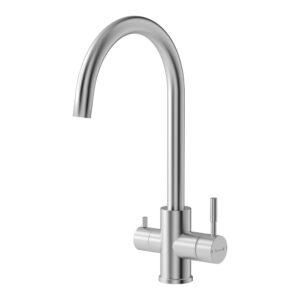 Смеситель для кухни Imprese Argo-S двухрычажный, сталь (f03409016FS)