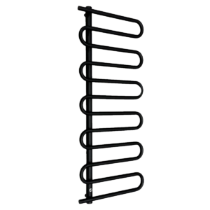 Электрический полотенцесушитель Instal Projekt Spiro 1220x500 вертикальный, черный + ТЭН MOA
