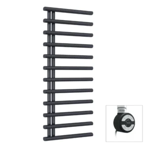 Электрический полотенцесушитель Radox Linx 1136x500 вертикальный, черный+ ТЭН MOA