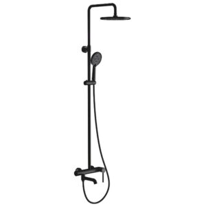 Душевая система Gappo G2406-6 с регулировкой высоты, латунь, черный матовый