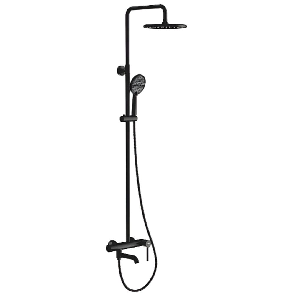 SQ-1046759 Душевая система Gappo G2406-6 с регулировкой высоты, латунь, черный матовый