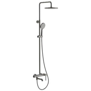 Душевая система Gappo G2406-9 с регулировкой высоты, латунь, графит матовый