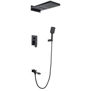 Душевая система Gappo G7107-73 скрытого монтажа, латунь, черный матовый