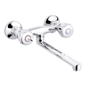 Смеситель для кухни Kroner KRP Hamburg C040 двухвентильный, хром (CV012066)