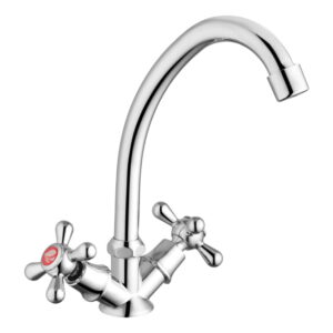 Смеситель для кухни Agua Toledo C033 двухвентильный, хром (CV017360)