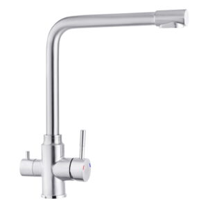 Кухонный смеситель Kroner KRP Edelstahl Klassisch ESG038 однорычажный, хром (CV022992)