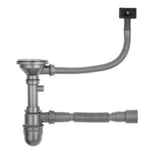 Сифон для мойки Kroner KRP Siphon 011 1/2" пластик, серый (CV023014)