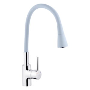 Кухонный смеситель Kroner KRP Küche C031GRA однорычажный, хром/серый (CV024336)