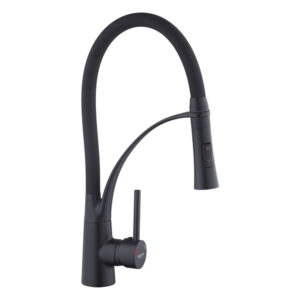 Кухонный смеситель Kroner KRP Ersel SCH03393BLK однорычажный, хром (CV033799)