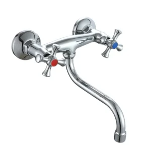 Смеситель для кухни Wezer двухвентильный, хром (VRL1210-12)