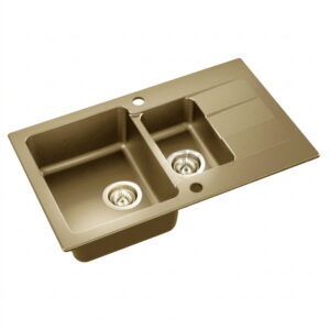 Гранитная мойка Axis Coast 80 780×480 врезная, прямоугольная, бежевый (11A.BA000.55A.0021A)