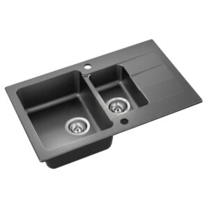 Гранитная мойка Axis Coast 80 780×480 врезная, прямоугольная, графит (11A.BA000.81A.0021A)