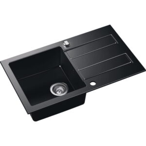 Гранитная мойка Axis Coast 40 780×470 врезная, прямоугольная, черный (11A.GI000.91A.0021A)