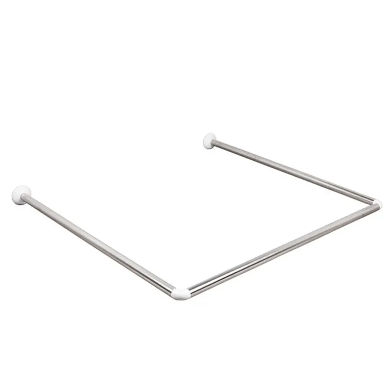 ZX6102 Карниз для ванной Zerix CRS-U-80x80x80 80x80x80 см П-образный, нержавеющая сталь, хром (ZX6102)