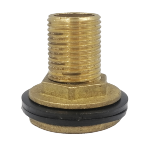 Штуцер латунный 1/2″ ВН с прижимной гайкой