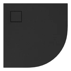 Душевой поддон Cersanit Tako 90x90 полукруглый, черный матовый