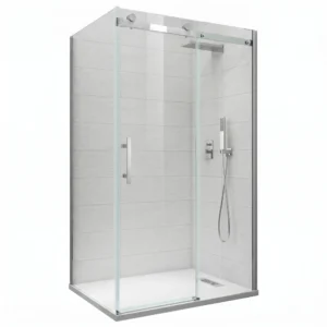 Душевая стенка Koer SR 200x90 стекло 8 мм, прозрачная, хром + покрытие Easy Clean