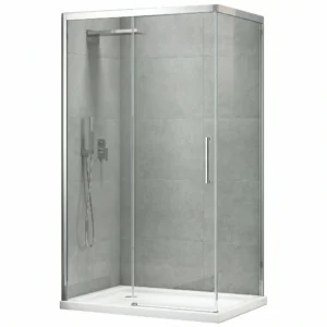 Душевая стенка Koer SR 200x88 стекло 6 мм, прозрачная, хром + покрытие Easy Clean