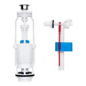 Комплект арматуры для бачка унитаза Aniplast WC6050M 1/2″ с боковым подключением (1 режим)