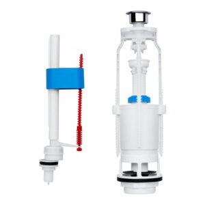 Комплект арматуры для бачка унитаза Aniplast WC6550MEU 1/2″ с нижним подключением (1 режим)