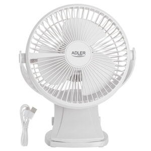 Вентилятор Adler AD 7342 5 Вт настольный, белый