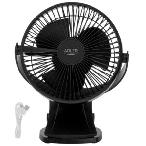 Вентилятор Adler AD 7342 5 Вт настольный, черный