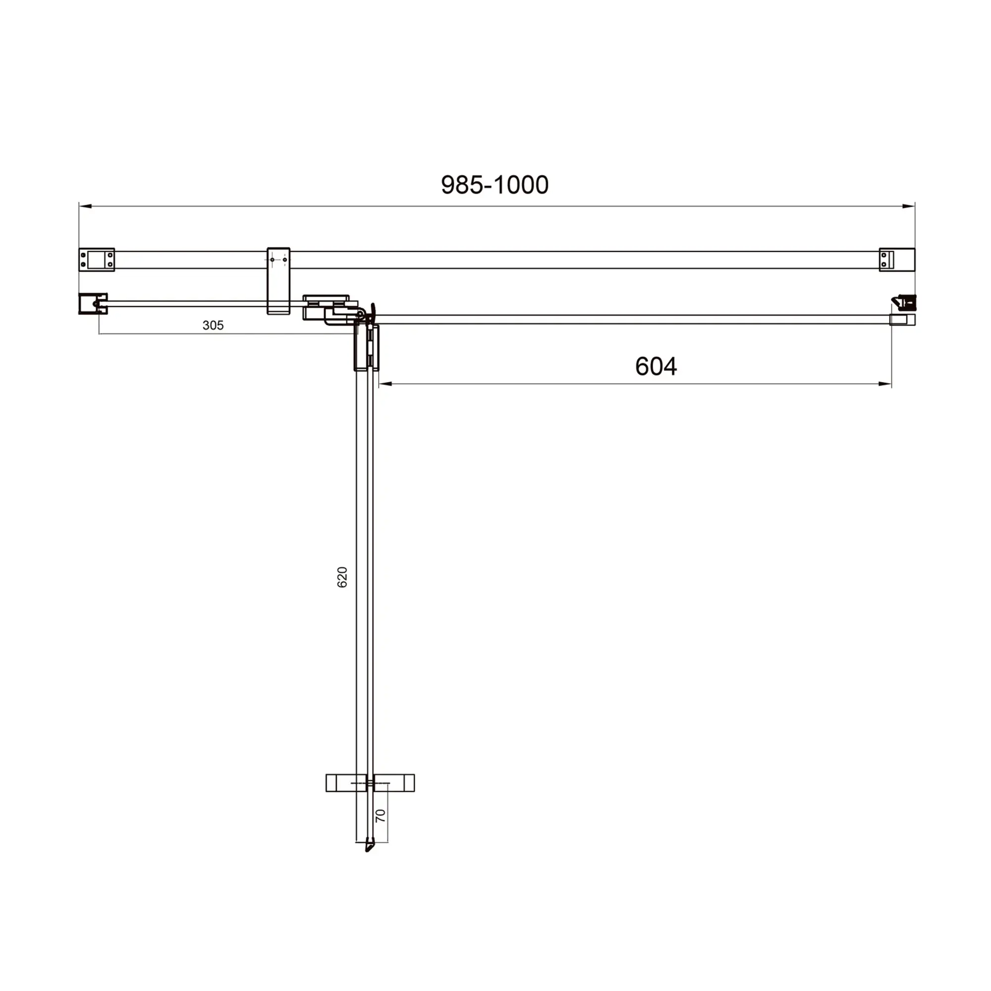 WZD-1504182203_4 Душевые двери Koller Pool Cube 1950x1000 стекло 6 мм, распашные
