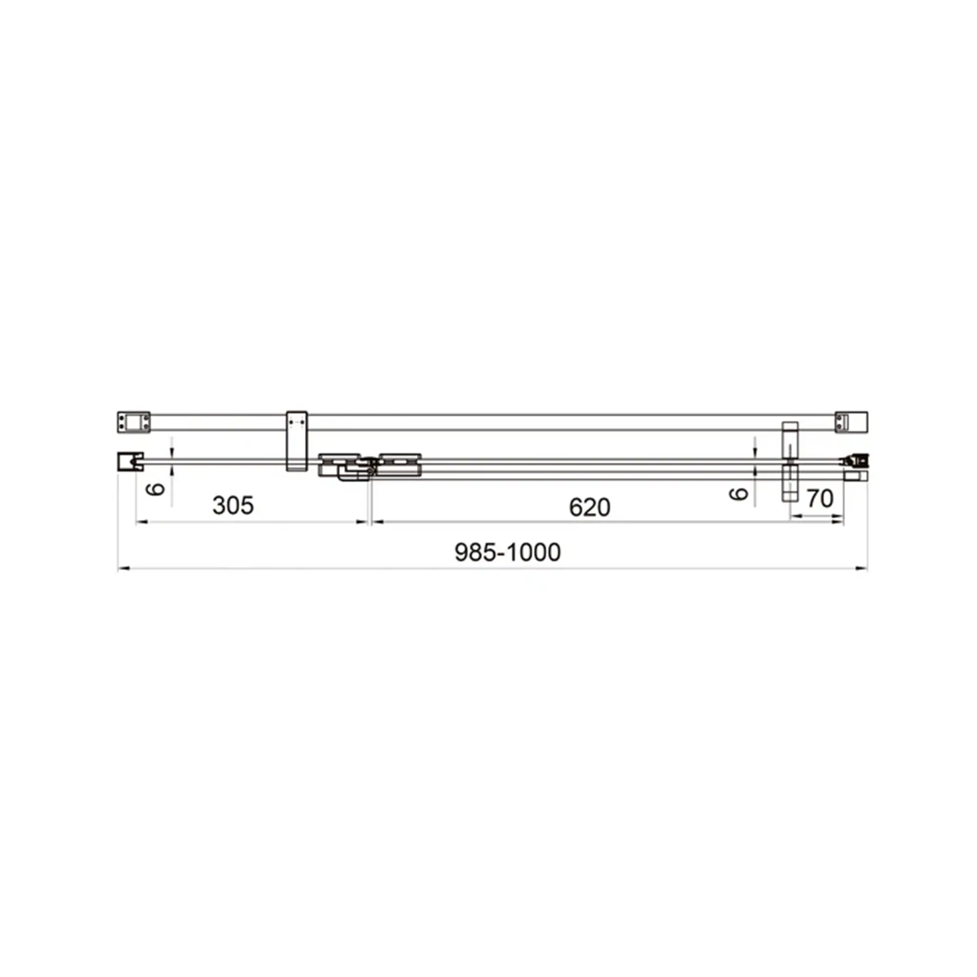 WZD-1504182203_5 Душевые двери Koller Pool Cube 1950x1000 стекло 6 мм, распашные