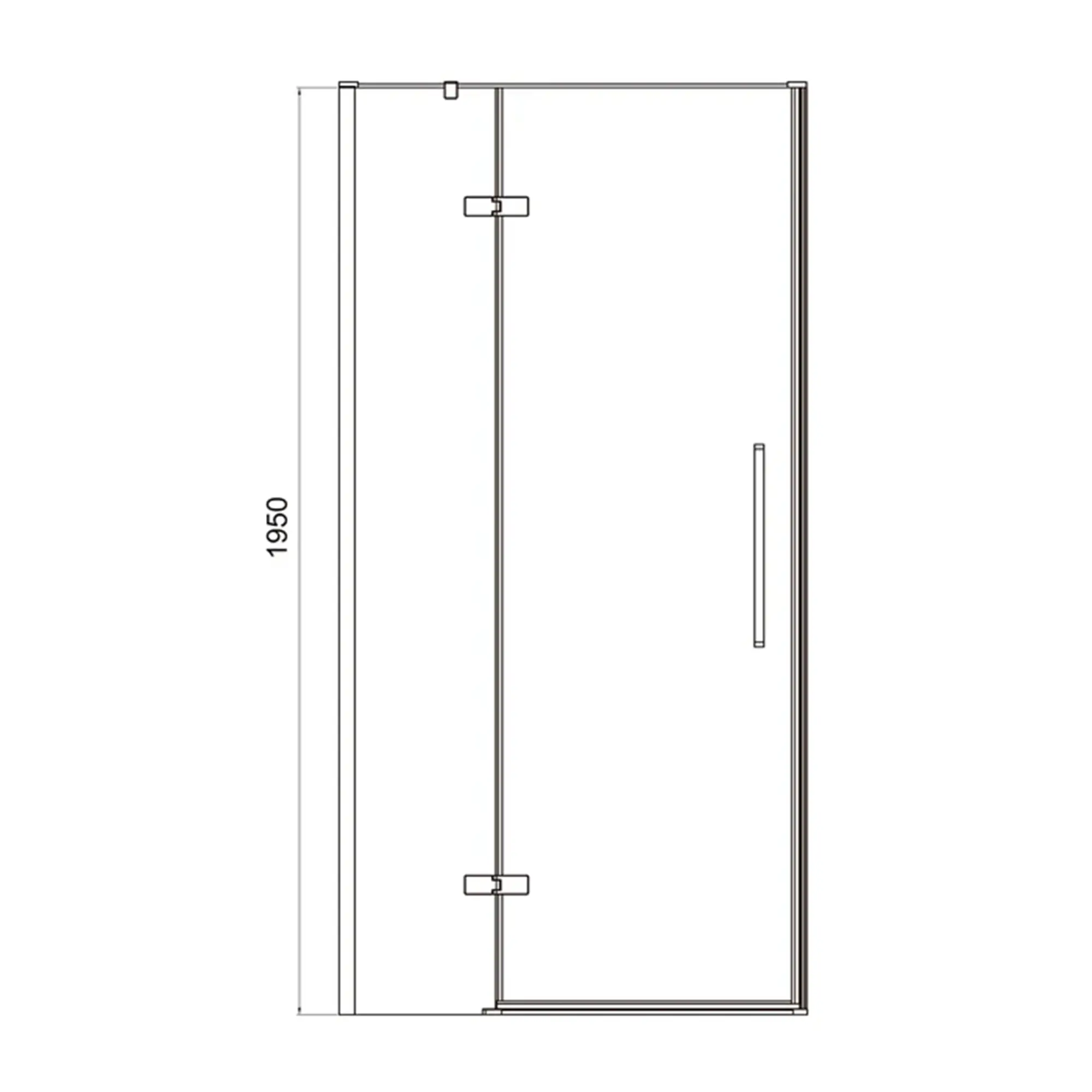WZD-1504182203_6 Душевые двери Koller Pool Cube 1950x1000 стекло 6 мм, распашные