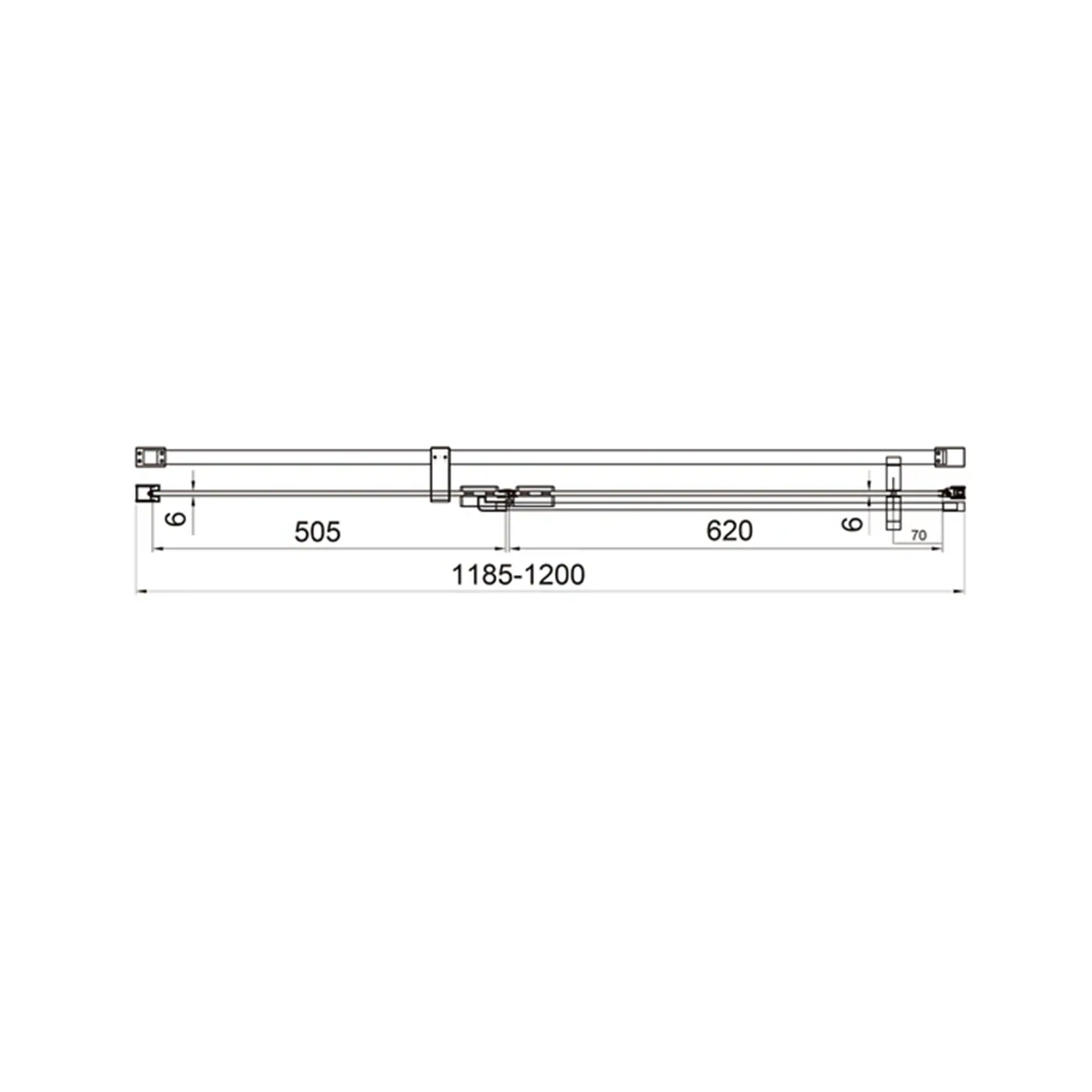 WZD-1504212203_5 Душевые двери Koller Pool Cube 1950x1200 стекло 6 мм, распашные