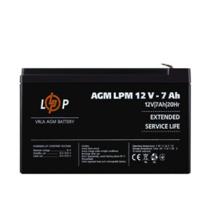 Аккумулятор LogicPower AGM LPM 12V 7Ah свиноцов-кислотный (3862)