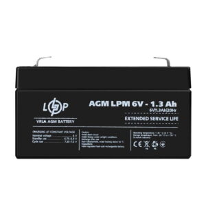 Аккумулятор LogicPower AGM LPM 6V 1,3Ah свиноцов-кислотный (4157)