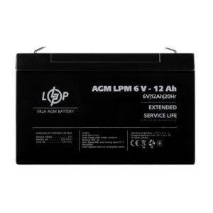Аккумулятор LogicPower AGM LPM 6V 12Ah свиноцов-кислотный (4159)